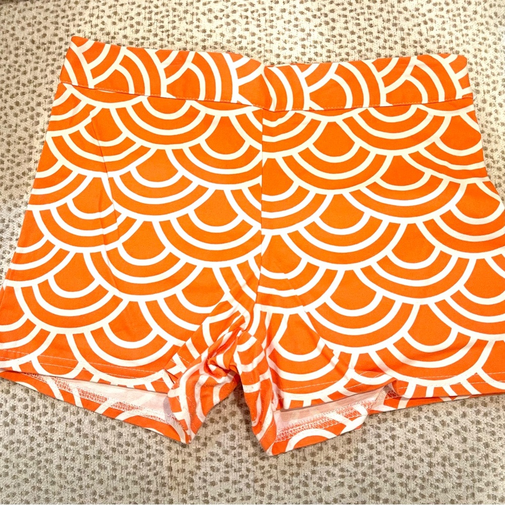 CB Kids Orange Preppy Shorts Girls Size 14